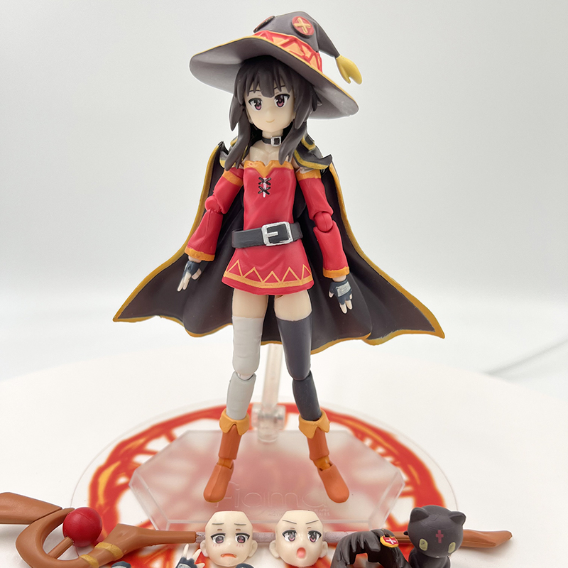 Zabawa dekompresyjna 13cm Figma #407 Konosuba 2 megumin anime Rysunek nr 399 Konosuba Aqua Rysunek nr 425 Kazuma Figurine Model dla dorosłych modelki