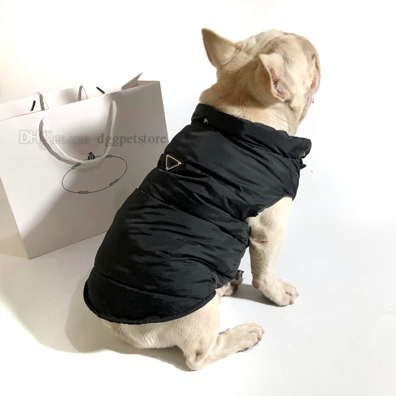 Markowe ubrania dla psów Zimowa odzież dla psów Wiatroszczelna bluza z kapturem dla psów Wodoodporna kurtka dla szczeniąt Podszyta bawełną Ciepła kurtka dla zwierząt Kamizelka dla zwierząt domowych w niskich temperaturach dla małych i średnich psów XL A490
