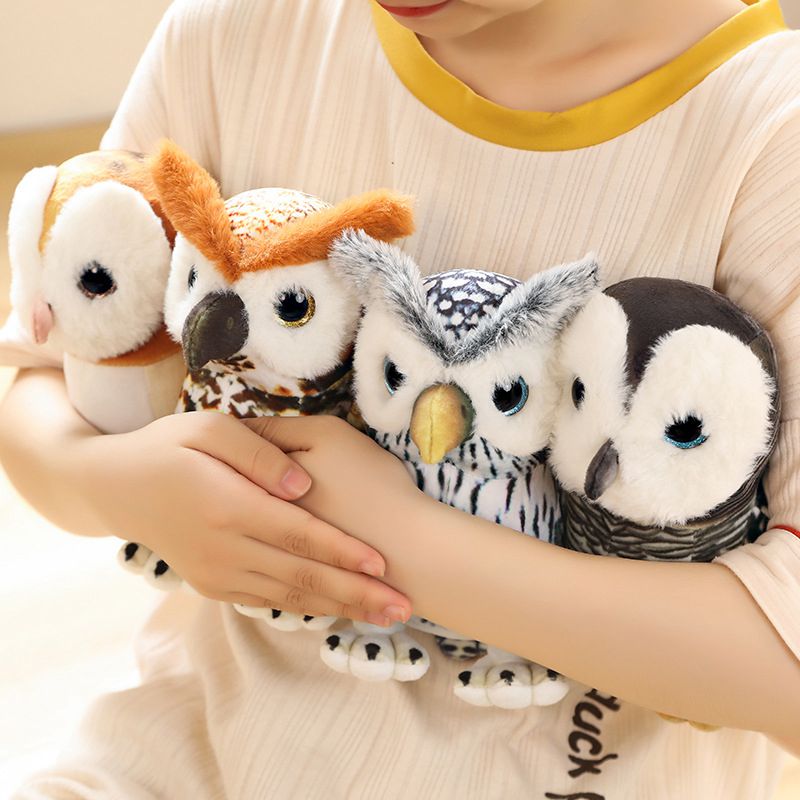 Funnation Simulation Owl Pletch Doll Doll Soft recheado coruja brinquedos de luxuos