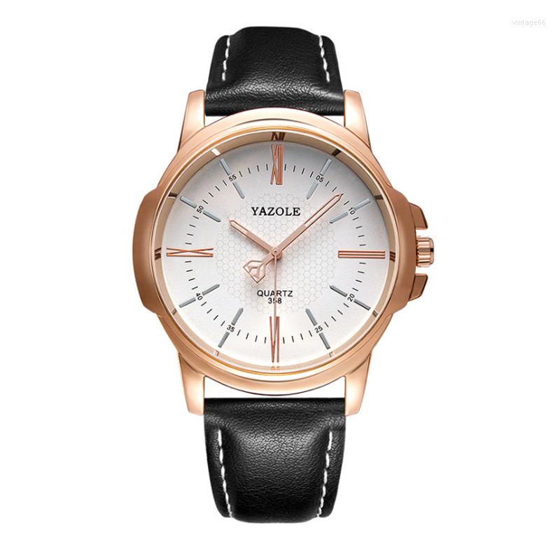 Наручные часы YAZOLE, мужские часы 2022, лучшие кожаные часы, мужские наручные кварцевые часы, модные наручные часы для бизнеса, Reloj Hombre300u