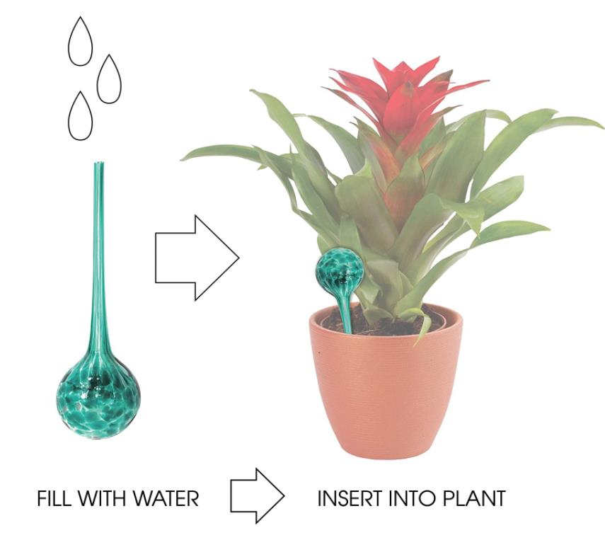 屋内植物散水グローブ自動自己水電球アクアウォーターグローブ灌漑装置の装飾手描きガラス