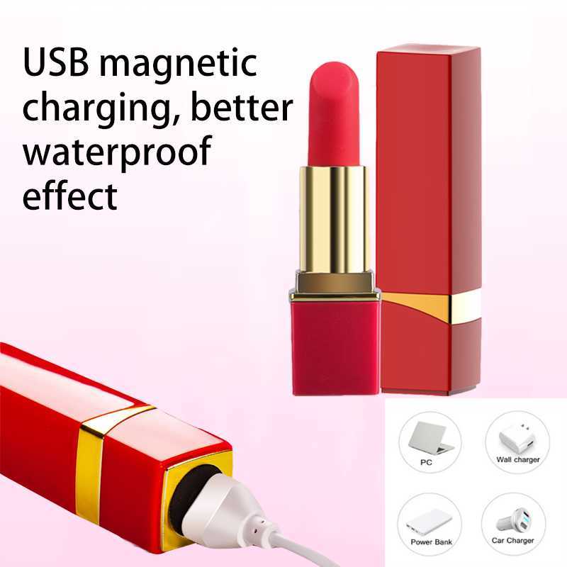 Beauty Items 10 Speed Lipstick Mini Bullet Vibrator Dildo Clit Stimulator USB Charging G Spot Massage Masturbator Adult sexy Toys For Women