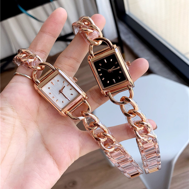 Mode Voll Marke Armbanduhren Frauen Damen Mädchen Stil Luxus Metall Stahl Band Quarzuhr G144