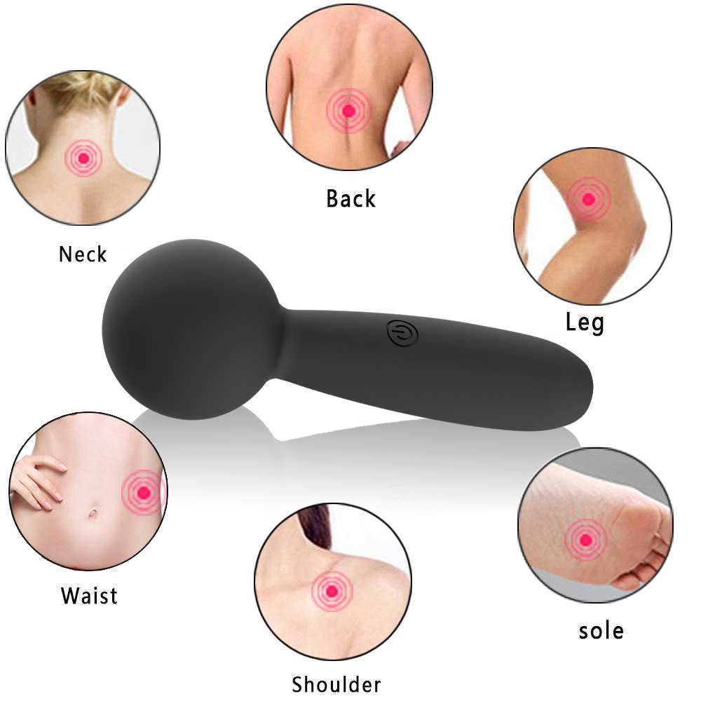 Articoli di bellezza AV Magic Wand Massager 10 modalità di vibrazione vibratore le donne Clitori femminili vaginali stimolatore del capezzolo sexy giocattolo erotico del masturbatore