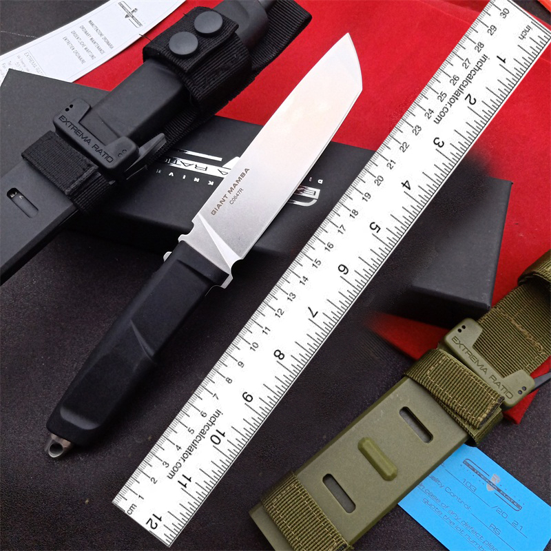 Fixed Blade Tactical Knife 5.1" Blade Self Defense Hunting Survival Outdoor Camping Rescue Knives