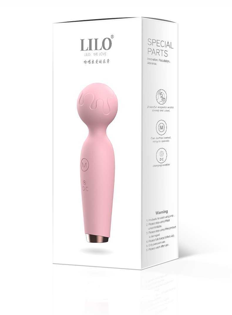 Skönhetsartiklar lilo kraftfulla vibratorer magi trollstav kroppsmassage vibrator sexig leksak för kvinna klitoris stimulator kvinnliga vuxna produkter