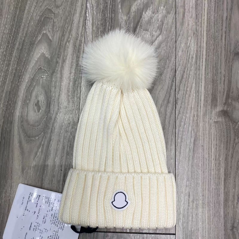 Designer vinter stickad mössa ullhatt kvinnor chunky stickad tjock varm faux päls pom mössor hattar kvinnliga motorhuven beanie kepsar 11 colo195u