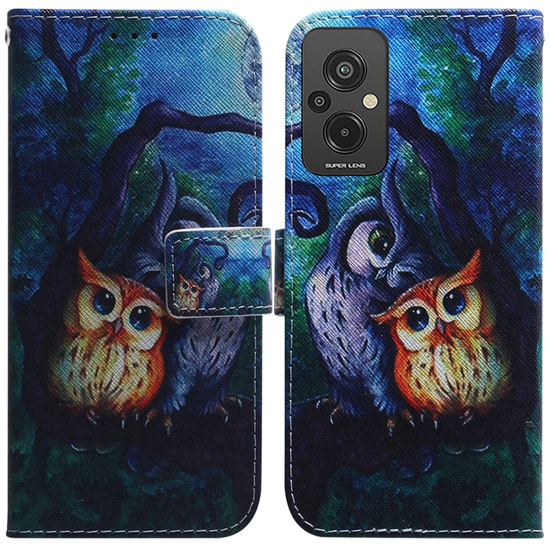 Custodie Samsung S23 Ultra Plus A14 5G M13 4G M33 M53 M23 F23 A23 Portafoglio in pelle con stampa animale Fiore Leone Panda Cane Lupo Tigre Slot carta d'identità Flip Cover Custodia libri