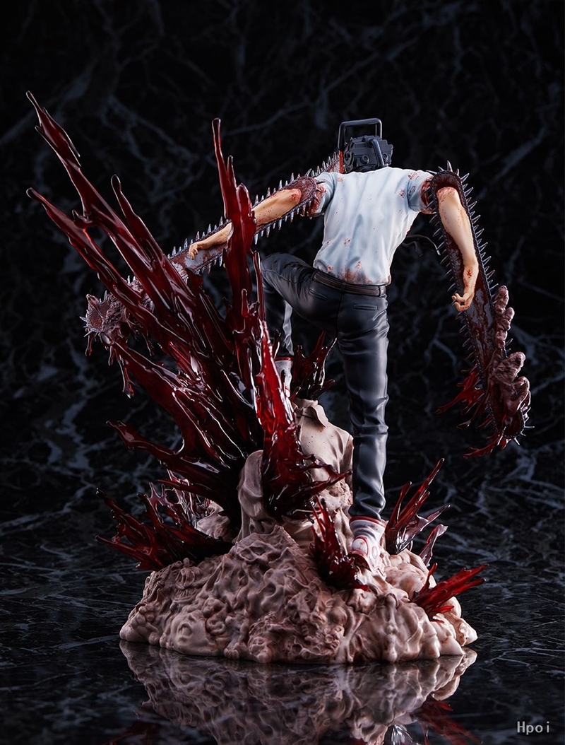 Finger Toys 18cm Chainsaw Man Denji Anime Figure Makima Power Action Figure Chainsaw Man Pochita Figurine Adult Collectible Model Doll Toy