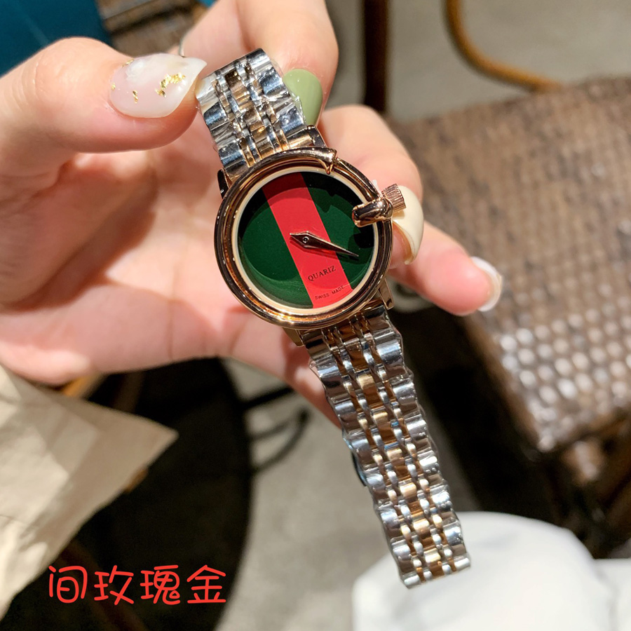 Полный бренд наручные часы женщины дамы девушка стиль роскошный металлический стальной ремешок кварцевые часы G1451904
