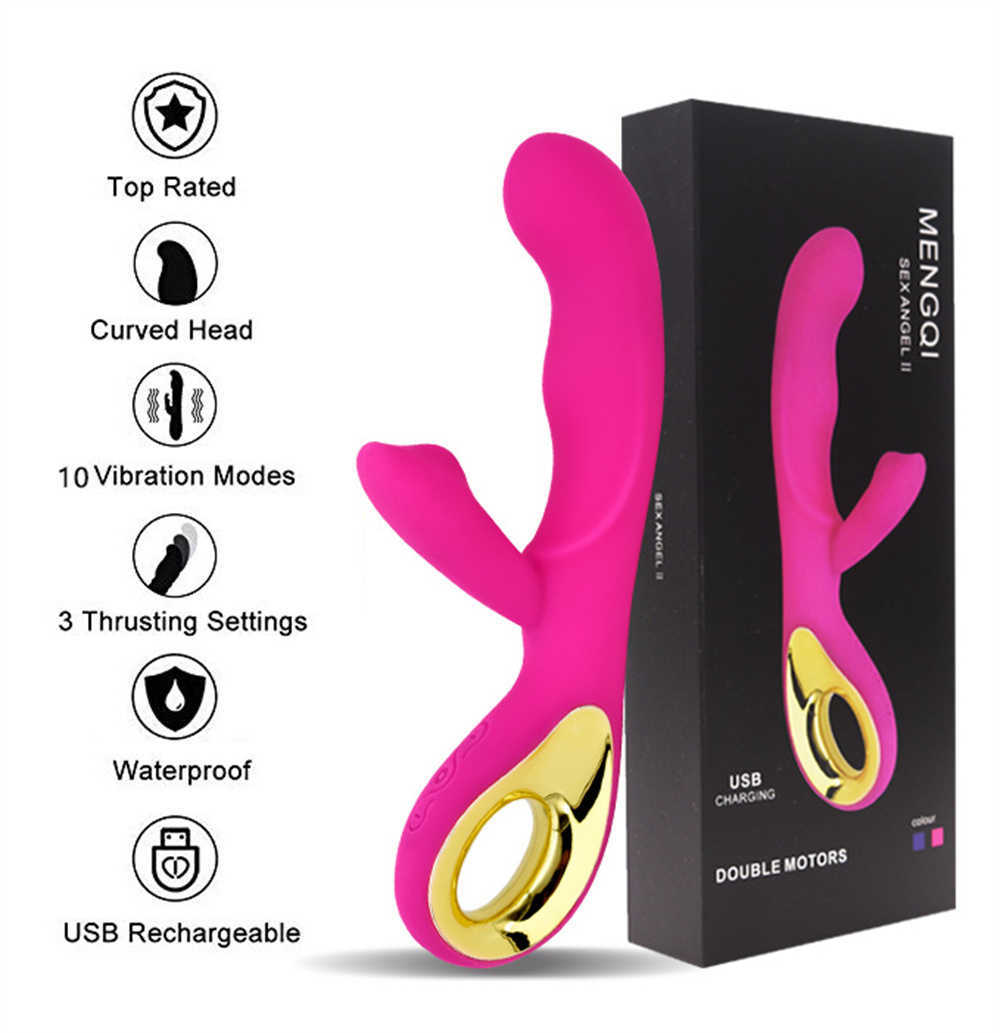 Beauté des articles de beauté vibratrice de lapin pour les femmes clitoris vibrant les jouets sexy masseur vagin stimulateur de spot double moteurs masturbateurs féminins