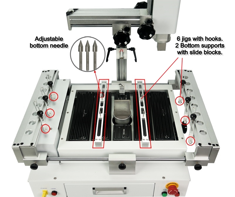 Solder Station 3 Zones R690 V.3 Hot Air BGA Rework Station Machine 4300W Soldering for Chip Repair Welding Touch Screen Control