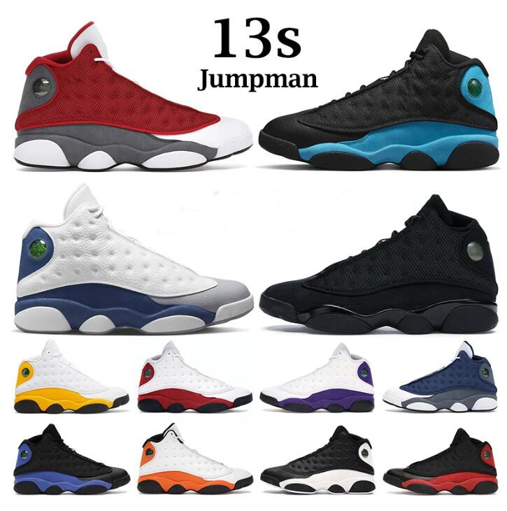 13s men women basketball shoes Jumpman 13 University French Brave Blue Del Sol Obsidian Flint Starfish Black Cat Bred mens trainers outdoor sports sneakers 40-46