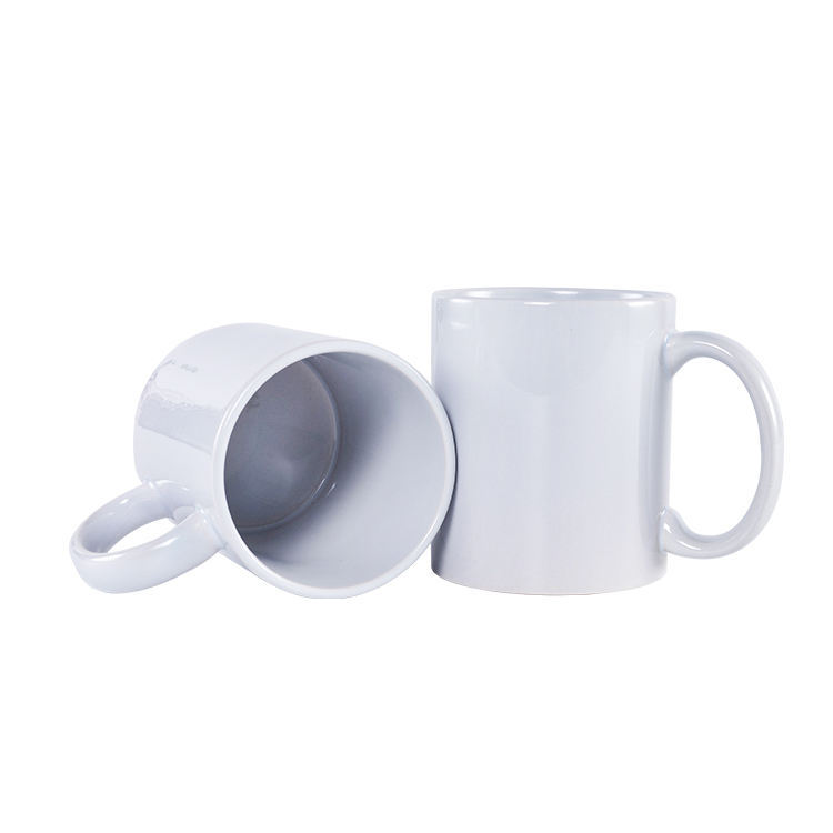 USA Local Warehouse 11 oz 15 oz tasse en céramique de sublimation tasses à café blanches vierges gobelets à presse à chaud avec poignée boîte individuelle 36 pièces / caisse