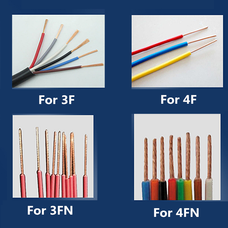 Macchina torcere spelafili pneumatica tutto in un cavo 3F 4FN Pelapatate verticale 300 gradi Mini Straipper Twister 1,5-35mm