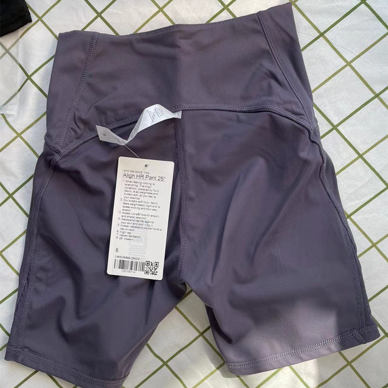 LU-6149 byxa kvinnors shorts yogaställ som kör nära passande byxor tränar vuxen hög midja fitness slitage flickor elastisk mager pan278r