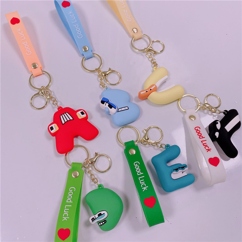 Caracteres de anime Alfabeto Lore Charme Inglês Letters New Package Charms Childrens Toys