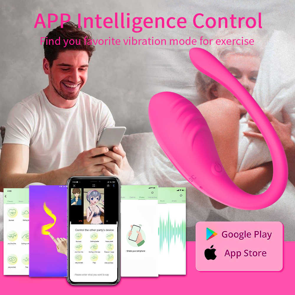 Beauty Items Verbesserter APP-Steuerungsvibrator 9 Leistungsstarker vibrierender Vaginalball Tragbarer Stimulator Erotik-Ei Erwachsene sexy Spielzeuge für Frauenvergnügen