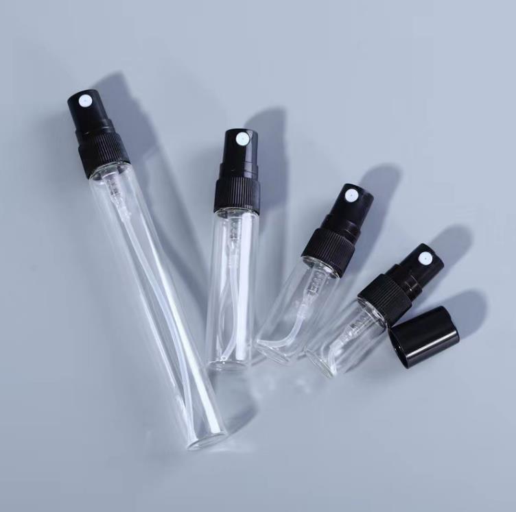 2ML 3ML 5ML 10ML Clear Mini Perfume Glass Bottle Empty Cosmetics Bottle Sample Test Tube Thin Vials Amber SN567