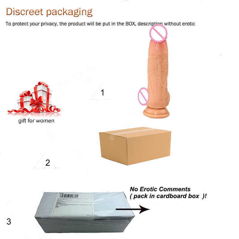 Beauty Items New arrivals huge silicone dildo soft realistic penis vagina g-spot stimulator powerful dick on suction cup sexy toys for woman