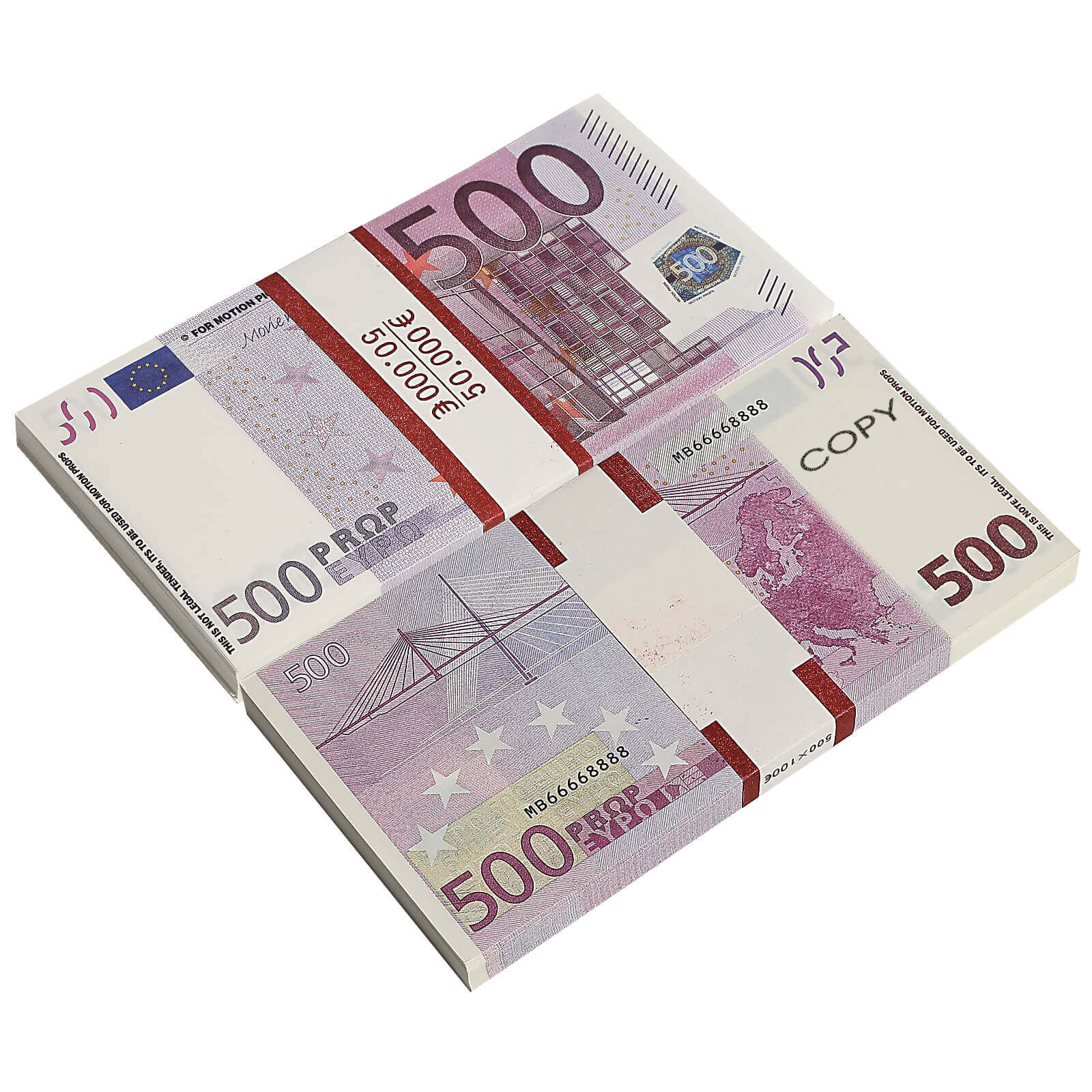 Prop Money 500 Euro Bill in vendita Online Euro Fake Movie Moneys 500 Bills Full Print Copy Party Realistic Fake UK Banknotes Paper Note Pretend Double Sided