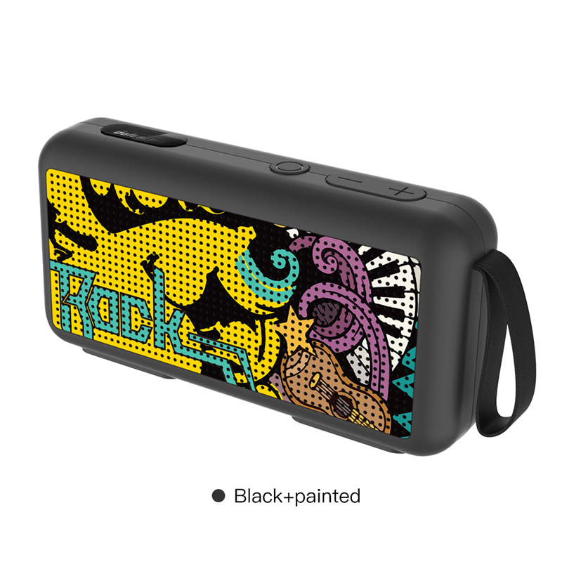 F0 Retro Bluetooth 5.0 Speaker Portátil Creative Graffiti Mini Card FM Logotipo de presente sem fio DHL/UPS Fast Ship