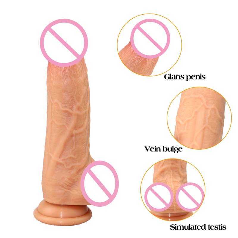 Schoonheidsartikelen nieuwkomers enorme siliconen dildo zachte realistische penis vagina g-spot stimulator krachtige lul op zuignap cup sexy speelgoed voor vrouw