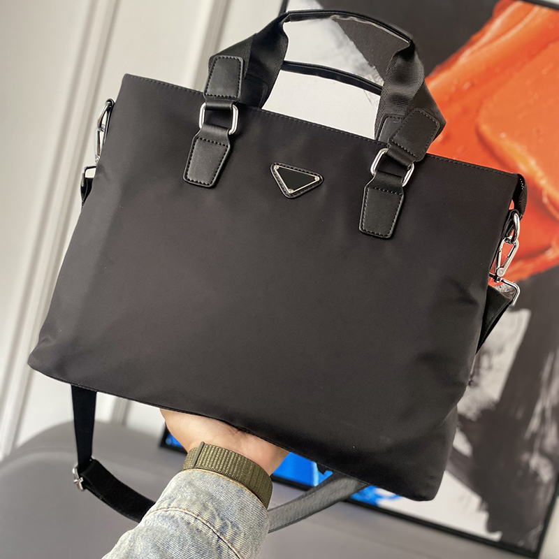 Designer Briefcase Nylon Laptop Bag Men Women Business Handbag Shoulder Mens Bags Messengers Bag Luxury Brand Briefcases Clutch240f