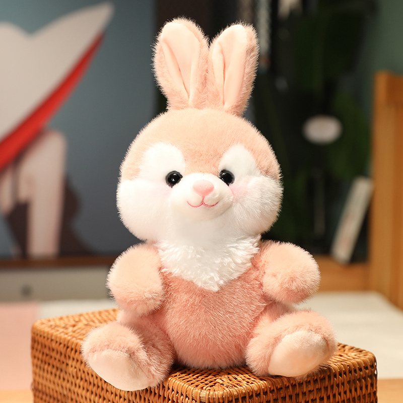 30cm Super Cute Plush Rabbit Dolls Lovely Sitting Rabbit Plushie Toy Stuffed Soft Animal Pillow Girls Kawaii Birthday Gift