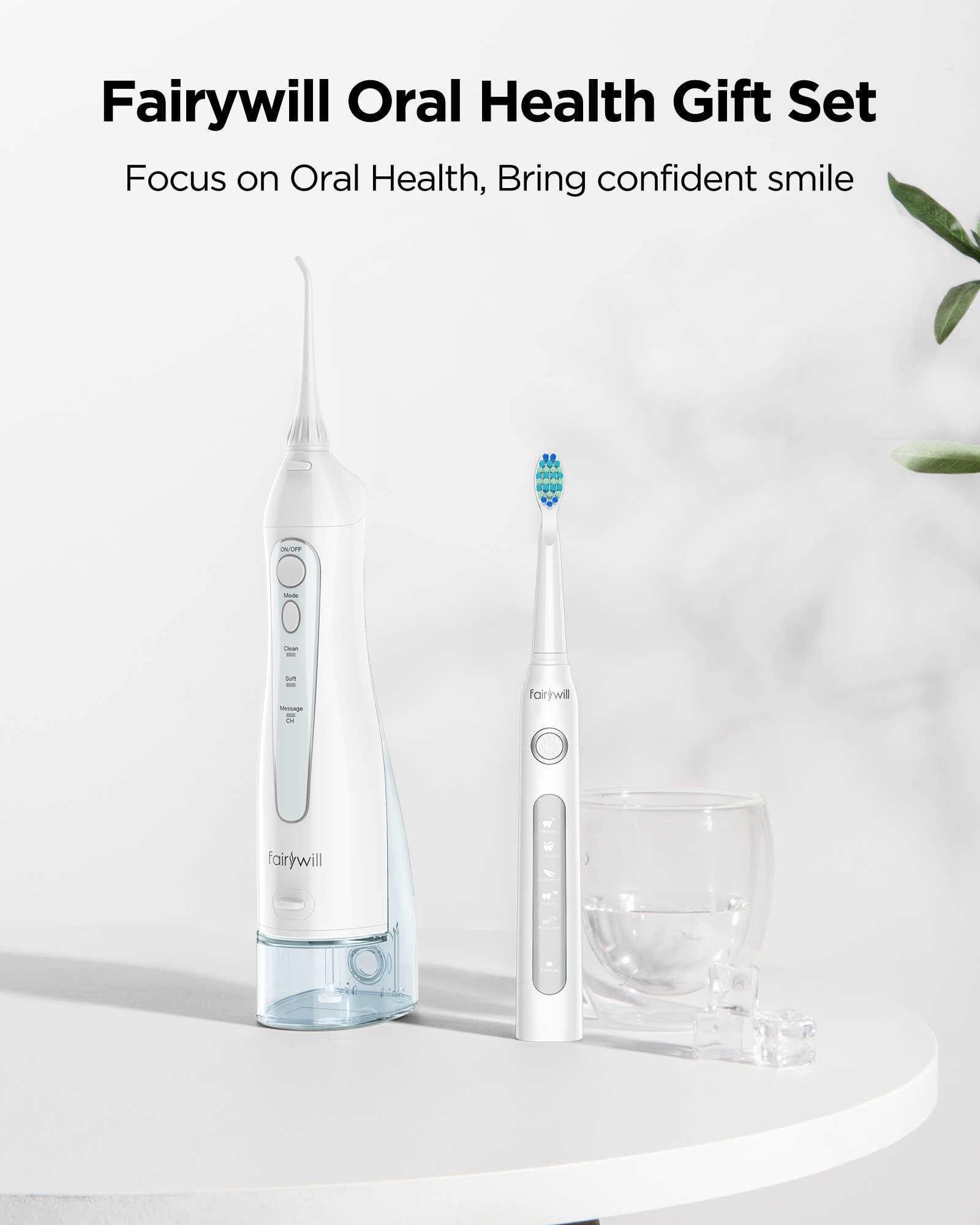 Oral Irrigators Other Hygiene Fairywill Water Flossers Irrigator Rechargeable Portable Dental 3 Modes Tank for Teeth 300ML proof Cleaner 221215