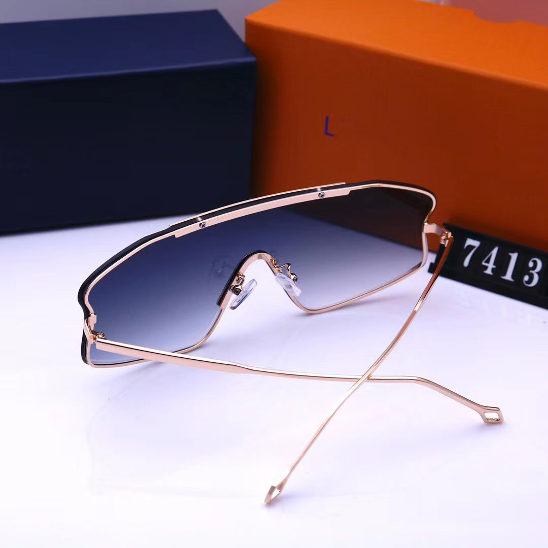 Projektanci okulary przeciwsłoneczne odporne na modne okulary przeciwsłoneczne popularne projektanci Square luksusowe szkło słoneczne swobodne wszechstronne okulary z pudełkiem 7 col 272b