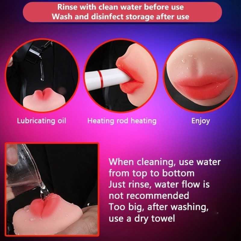 Beauty Items New Double Head sexyy toys for men adults 18 Male Silicone masturbator vagina mouth 2 in 1 pussy vaginal man sexy