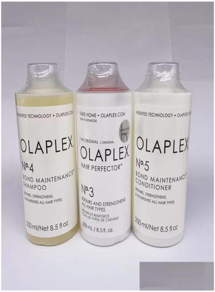 Schampo Conditioner Authentic Olaplex Komplett reparativ hårreparationspaket 250 ml nr 35 Hela unisex -skador Minska behandlingen 1753174