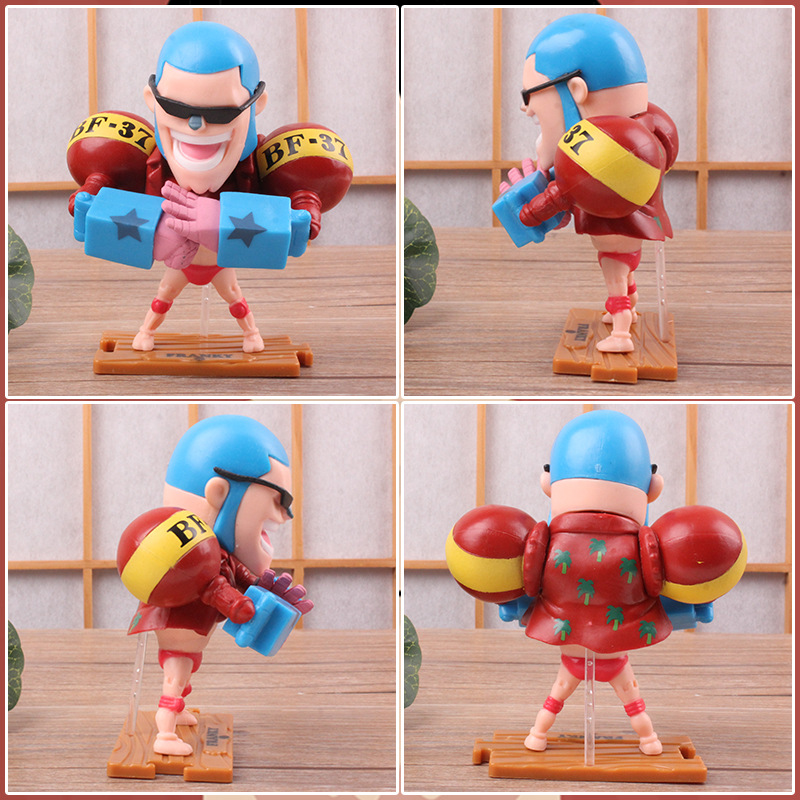 Novità Giochi 10 pezzi / set One Piece Action Figure Model Toy Anime giapponese Collezione periferica Desktop Decor Rufy Nami Bambole giocattolo bambini