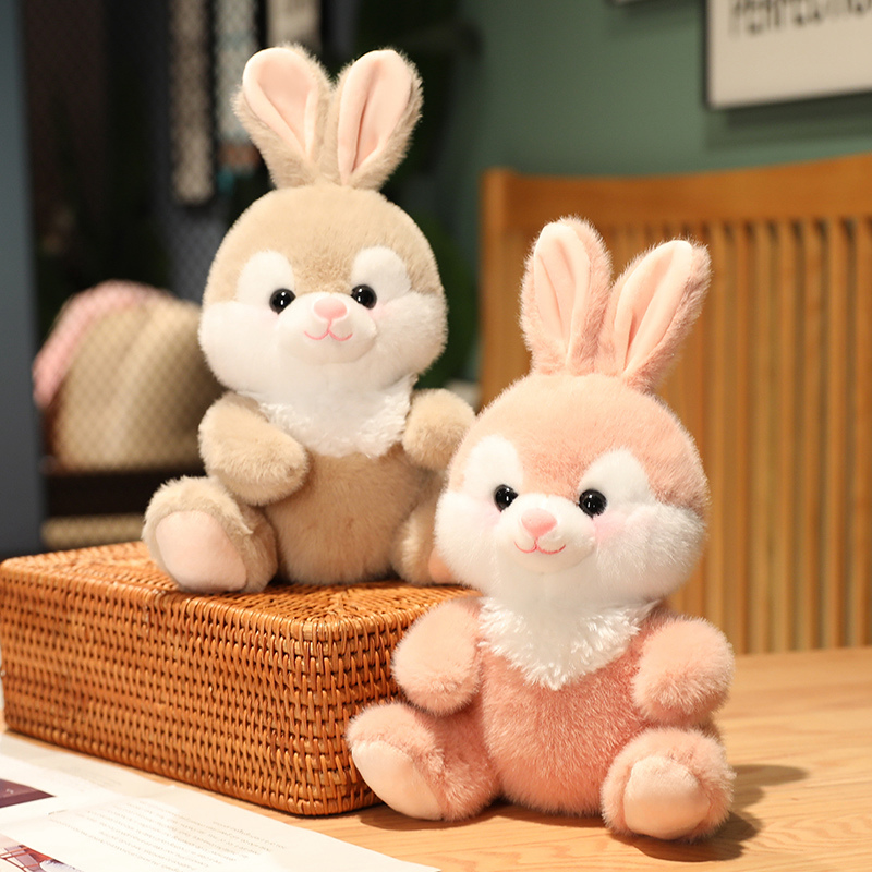 30cm Super Cute Plush Rabbit Dolls Lovely Sitting Rabbit Plushie Toy Stuffed Soft Animal Pillow Girls Kawaii Birthday Gift
