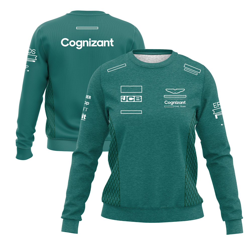 2022 F1 Pulôver Moda Masculina e Feminina Crewneck Moletom Fórmula 1 Equipe Racing Jersey Primavera Outono Esportes ao ar livre Moletom Quente