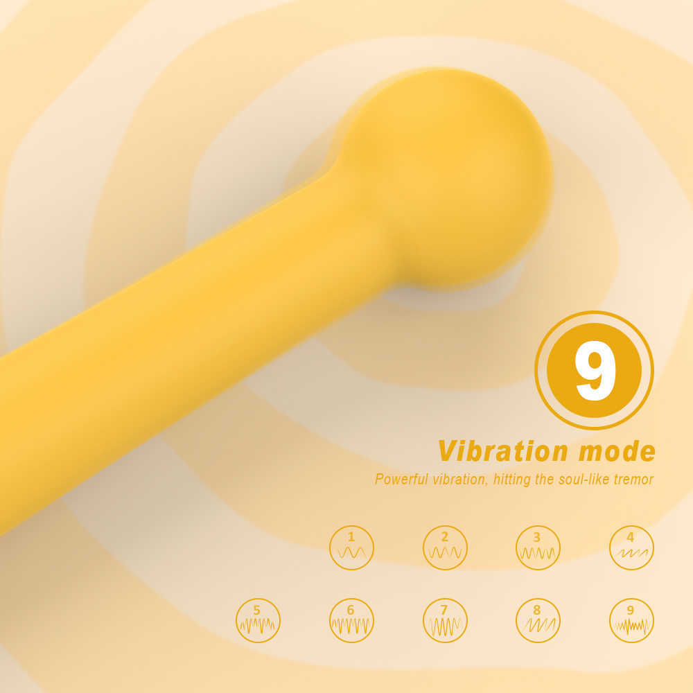 Articoli di bellezza Vibratore in silicone morbido a 9 velocità Stimolatore clitorideo punto G Coppia Massaggiatore bacchetta magica AV Impermeabile Giocattolo sexy adulti le donne