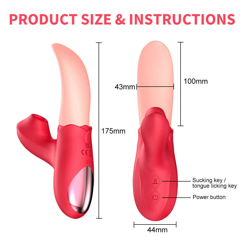 Schönheit Artikel Saugen Rose Vibratoren Spielzeug Weibliche Zunge Lecken Klitoris Vakuum Stimulator Vagina Massage Erwachsene Waren sexy Für Frauen