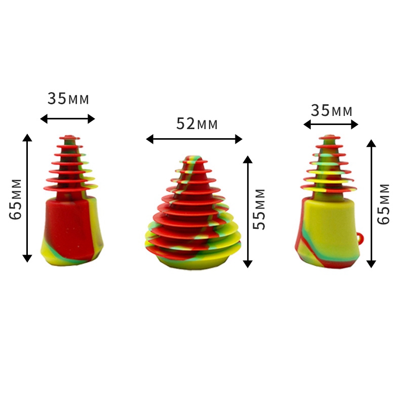 Coloré Fumer Silicone Plug Kit Multi-fonction Plates-Formes Pétrolières Paille Nettoyage Joint Titulaire Cigarette Narguilé Filtre Bong Bouteille En Verre Couvercle Cap Portable Fermoir Anneau