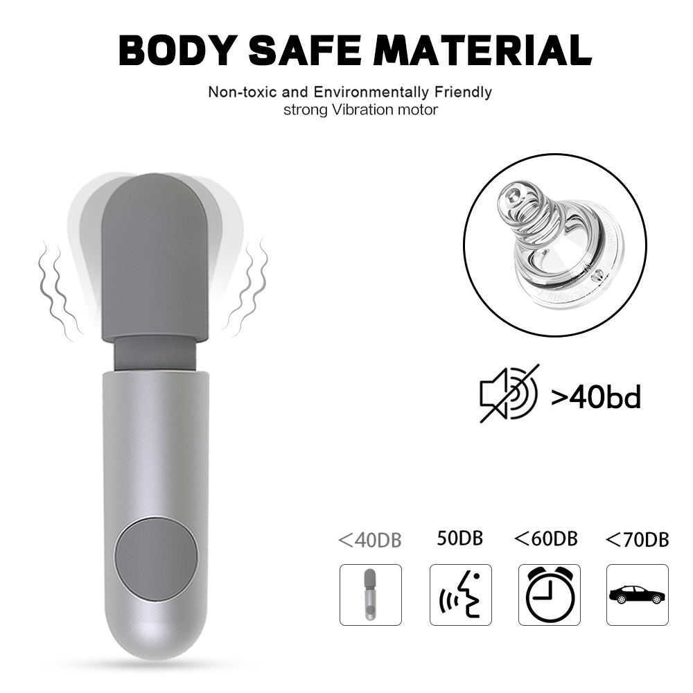 Itens de beleza klopiois wand vibradores para mulheres sem som poderoso clit￳ris estimulador 10 modos Orgasmo r￡pido brinquedos sexy Mini Massageador port￡til