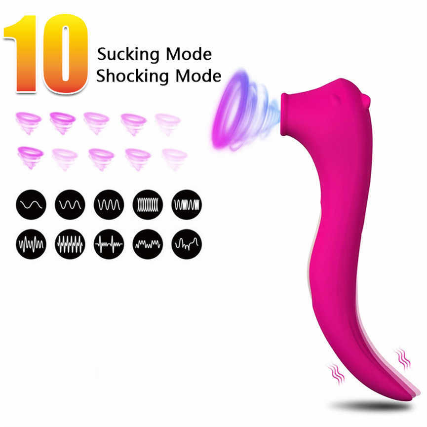 Articles de beauté Calme Mignon Clit Sucker Fellation Sucer Mamelon Stimulateur Vibrateurs Heeting Jouets sexy Pour Femmes Masturbateur C62W