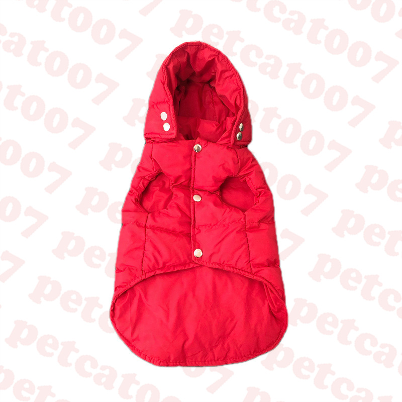 Manteau rouge pour animaux de compagnie, vêtements pour chiens, Logo triangulaire, veste pour animaux de compagnie, vêtements d'extérieur de noël, deux couleurs, 298a