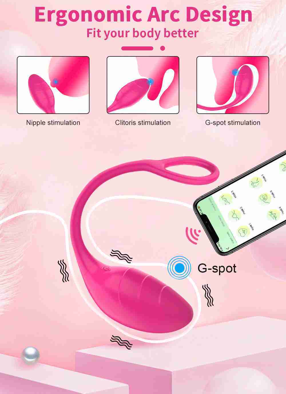 Articoli di bellezza 10 velocità Controllo APP Uovo vibrante Vagina Ball Wearable Love G Spot Dildo Vibratore Stimolatore clitorideo Giocattolo sexy le donne