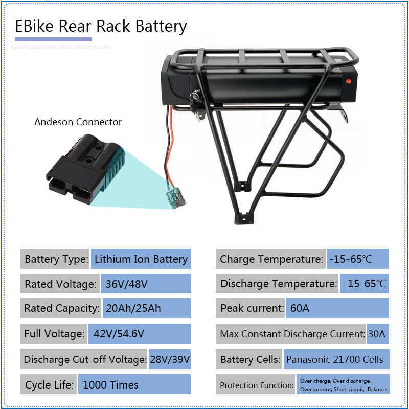 Hailong 48V Eバイクリアラックバッテリー36V 20AH 25AH SAMSUNGセル350W-1500Wモーター用リチウム電気自転車バッテリーパック