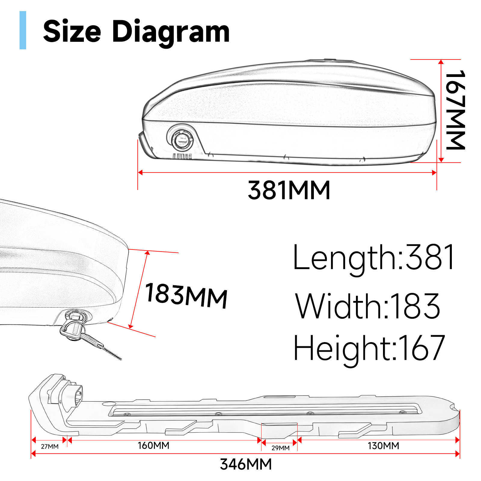 21700 Samsung LG Electric Bicycle Battery 48 В 52 В 36 В 28,8AH 30AH 33.6AH 43.2AH для 0 - 1500 Вт Подходит для Super Meecte Extension