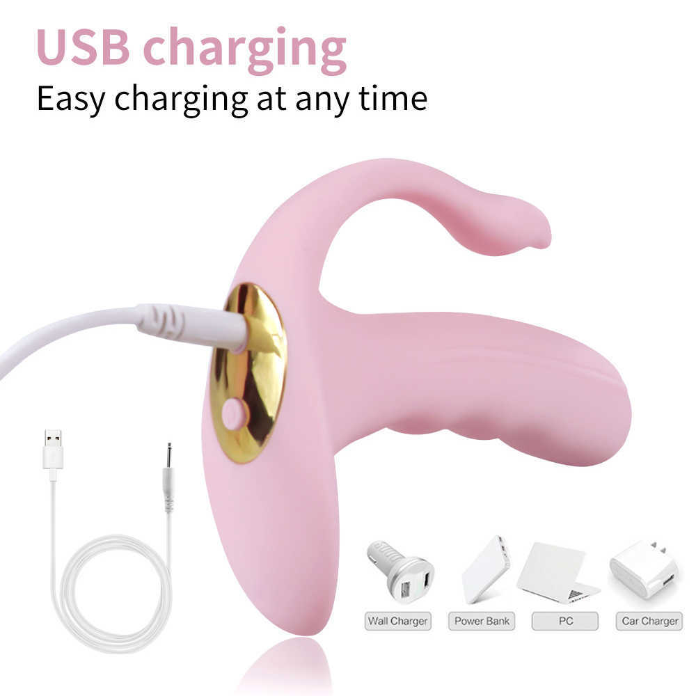 Schoonheidsartikelen 3 In 1 draadloze verwarming slipjes Vibrator Wearable Dildo G Spot Clit Stimulator Vaginaal Anaal orgasme Sexy speelgoed voor vrouwen