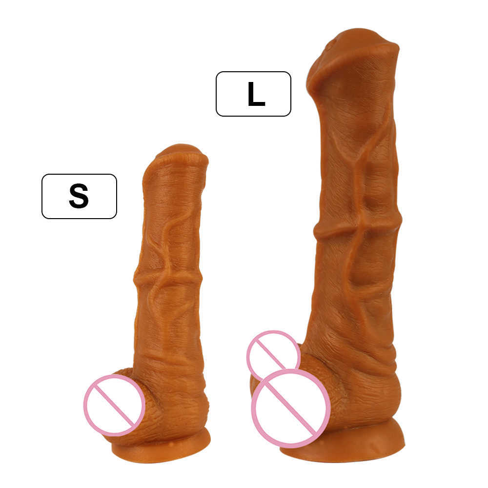 Beauty Items Vrouwelijke Masturbatie Huid Gevoel Realistische Penis Grote Lul Met Zuignap sexy Speelgoed Voor Vrouw Enorme Paardendildo Volwassen Producten