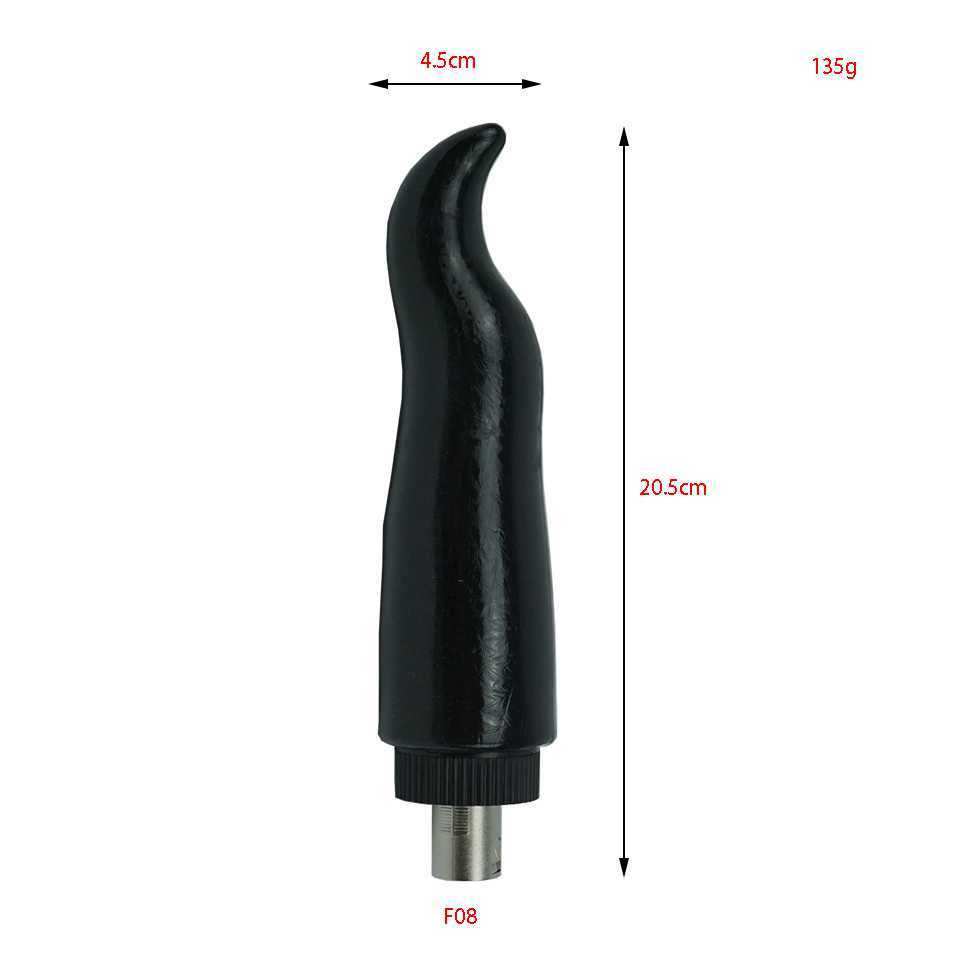 Beauty Items ROUGH BEAST 11 Types Black sexy Machine Attachments 3XLR 3PRONG Dildo for Women and Men Love Accssories