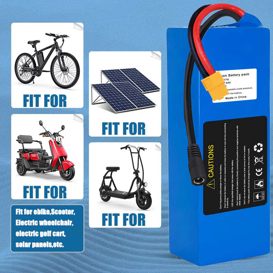 48V 21AH elektrische fietsen lithiumbatterijen18650 cel li-ion 36V 52V 60V batterij pack voor scooter ebike 250W 1000W 1500W motor