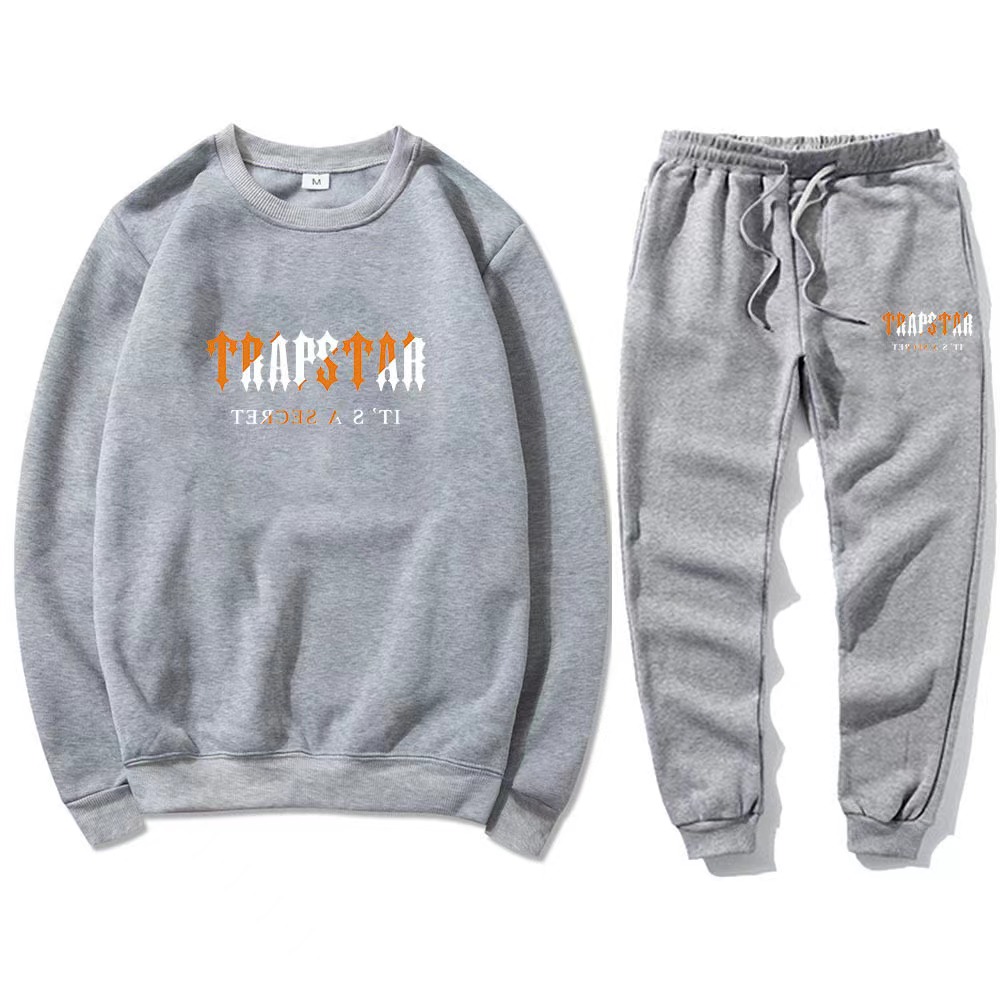 Pantaloni in pile da uomo donna Tuta Trend con cappuccio Set da 2 pezzi Felpa con cappuccio Pantaloni della tuta Sportwear Abbigliamento da jogging Trapstar Logo primavera autunno 3XL Abbigliamento da uomo